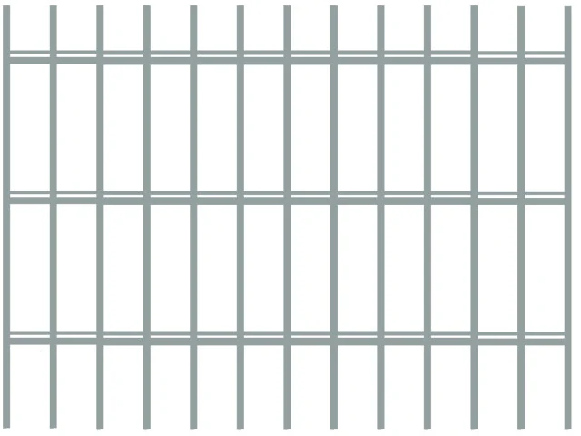 Plotový panel 2D, 5/4/5 zelený, 103 cm
