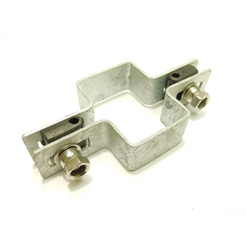 Príchytka panelu na stĺp 60x40mm, 4mm, priebežná, ZN