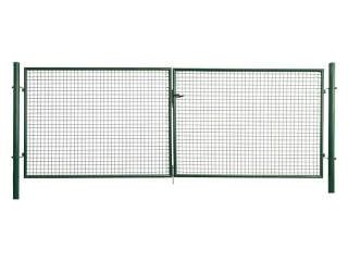 Záhradná brána, širka 400 cm, výška 100 cm, zelená