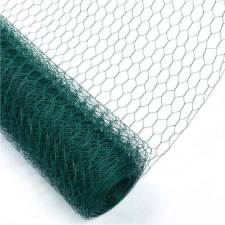 Šesťhranné pletivo PVC, zelené, 13 mm / 0,9mm, 10 m