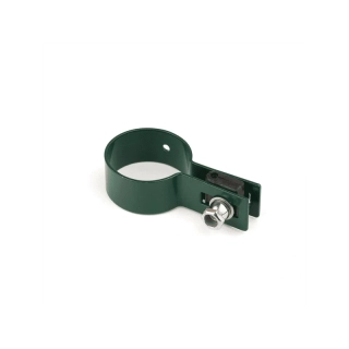 Príchytka panelu na stĺp 38mm, 5mm, koncová, ZN+PVC, zelená