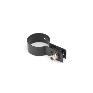Príchytka panelu na stĺp 38mm, 4mm, koncová, ZN+PVC, antracit